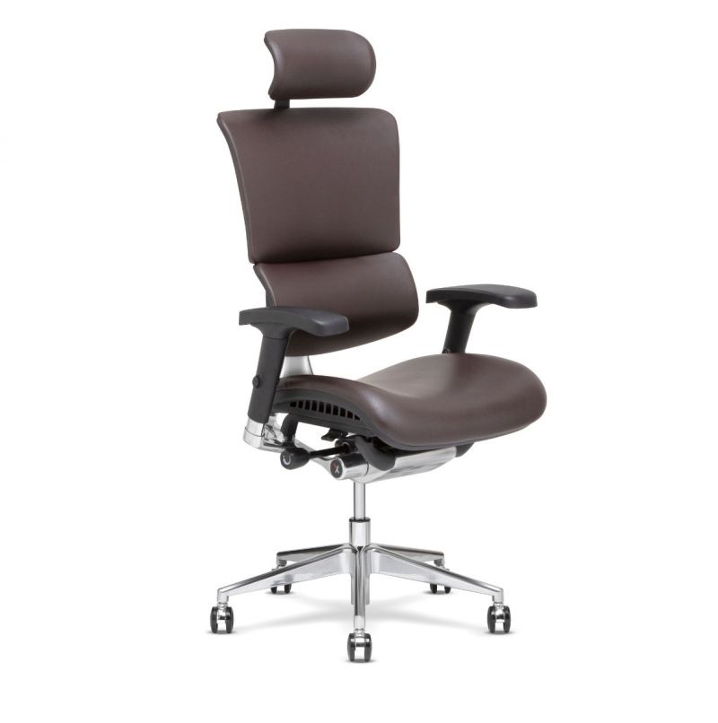 X4 Brisa Brown Leather Executive Chair