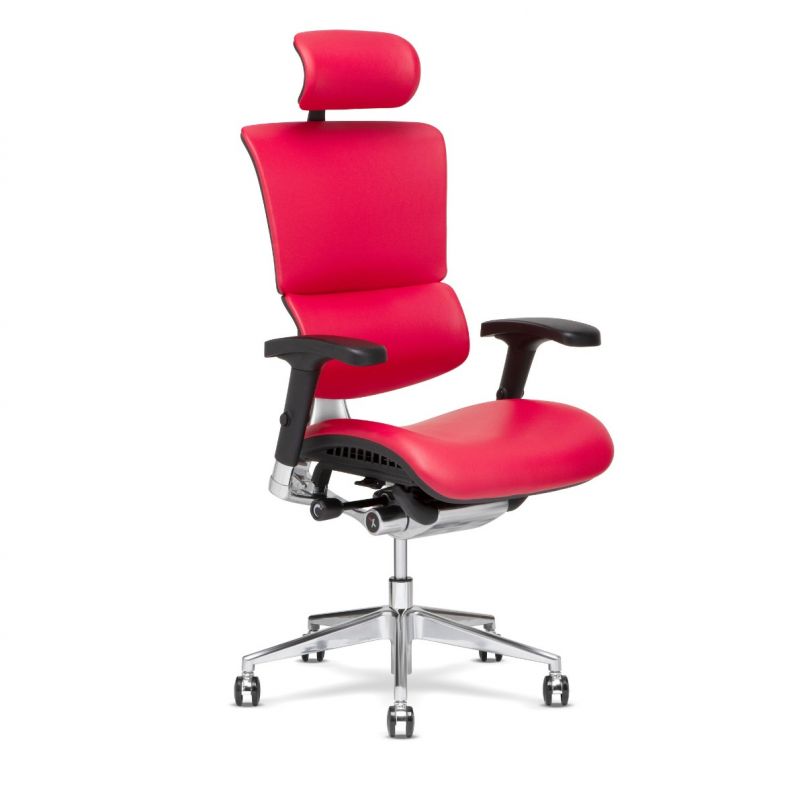 X4 Brisa Rose Red Leather Executive Chair