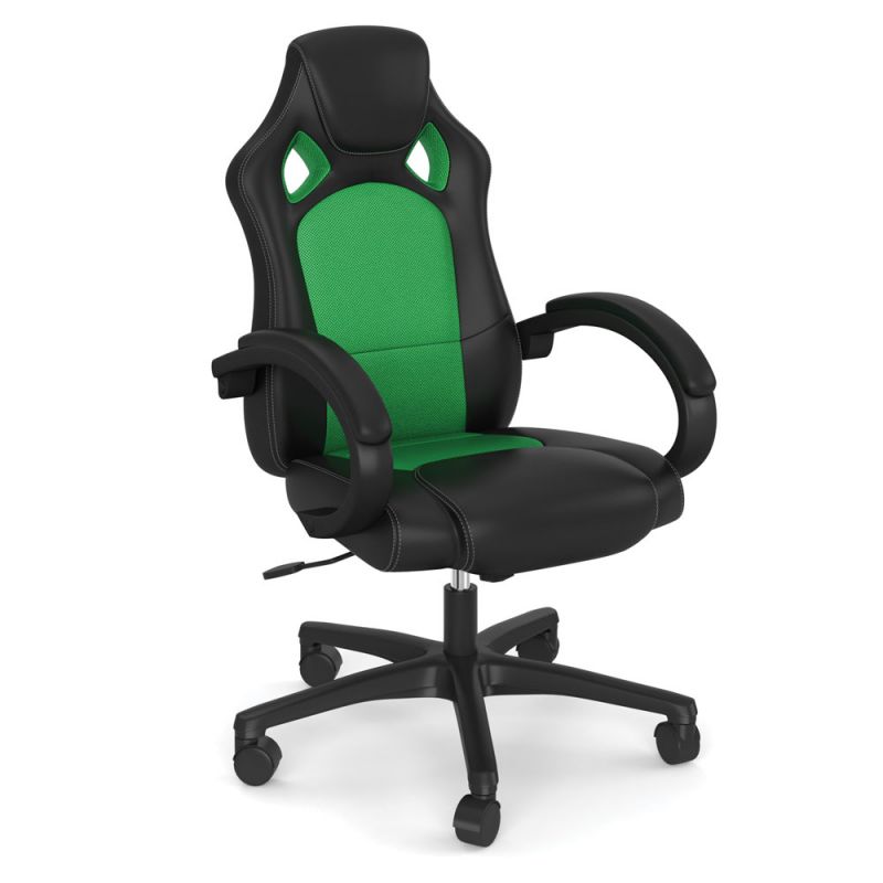 Office Source Green Mage High Back Gaming Chair with Black Frame