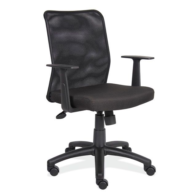 Mesh Back Cushion.Pneumatic Seat Height adjustment.Spring Tilt mechanism with tilt lock and tilt tension.Fixed Arms.This product is brand new and shipped directly to you from the manufacturers warehouse.