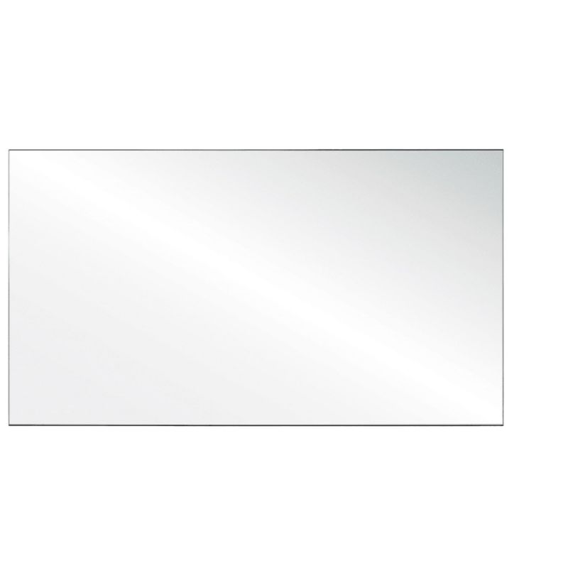 Office Source 24"H Straight Edge Clear Acrylic Screen