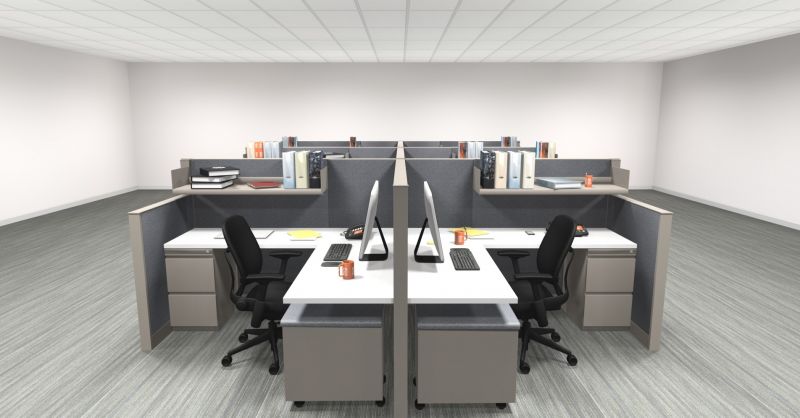 Refreshed Steelcase Answer Workstation (6'W X 6'D X 54"H)