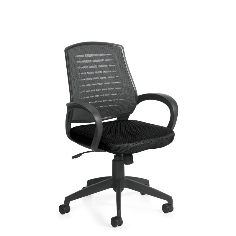 Offices to Go Black High Mesh Back Tilter Conference Chair