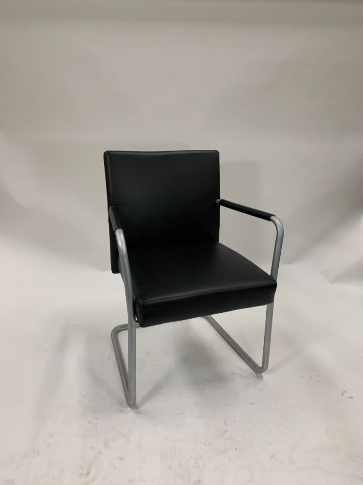 Brayton Switch Sled-Base Side Chair (Jet Black)