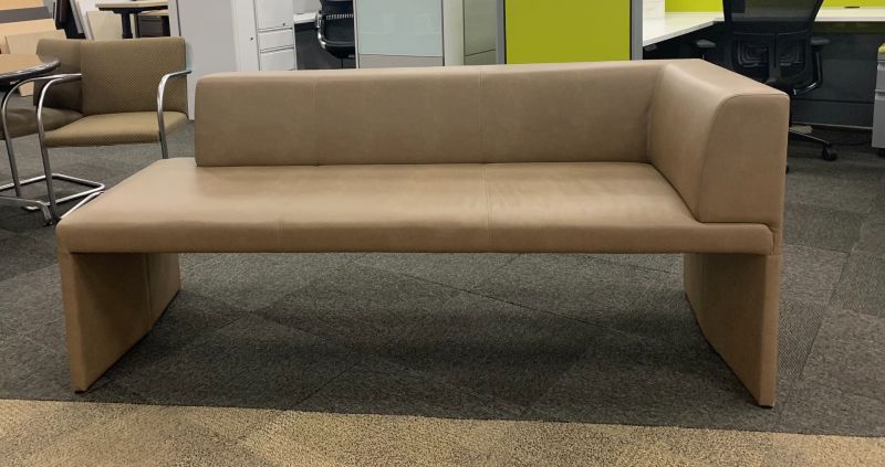 72" Steelcase Coalesse Together Sofa Bench (Brown Leatherette) LH