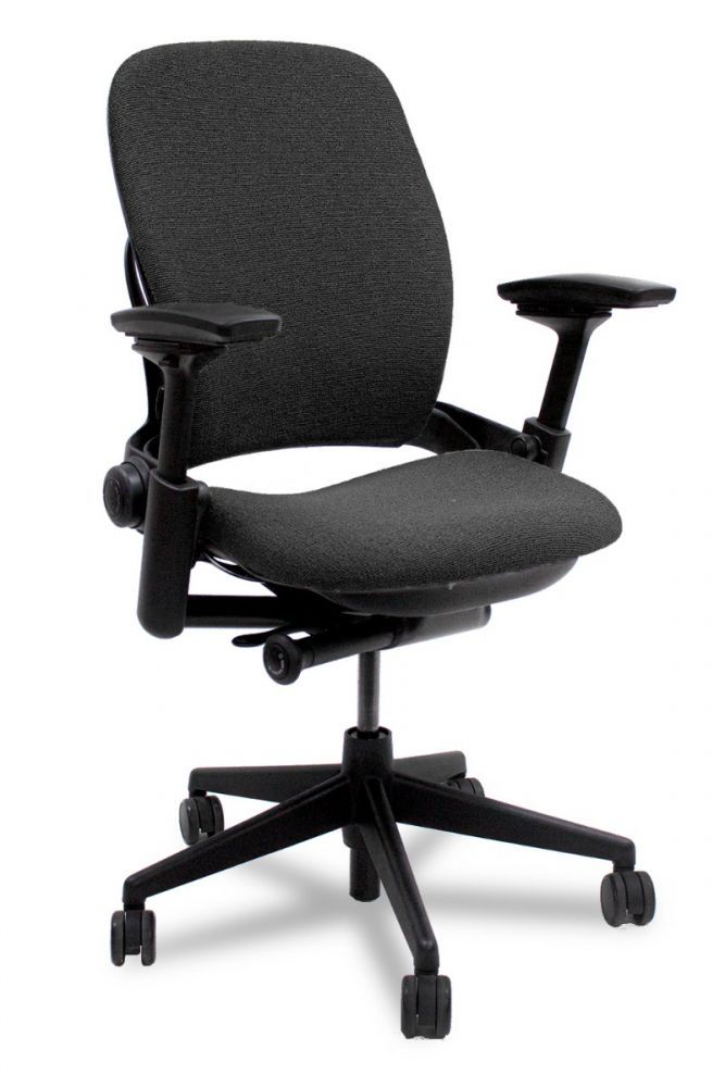 ReNewed Steelcase Leap V2 Task Chair (Black Frame) 