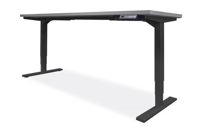 NEW OFCHite 30"D Adjustable Height Desk with Black Base