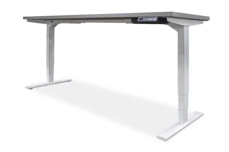 NEW OFCHite 30"D Adjustable Height Desk with White Base