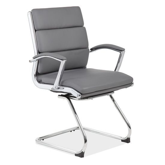 sled base guest chair grey