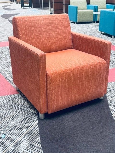 Steelcase Coupe Lounge Chair (Orange Speckled)