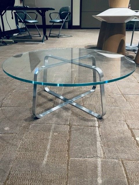 Clear Glass Top Occasional Table