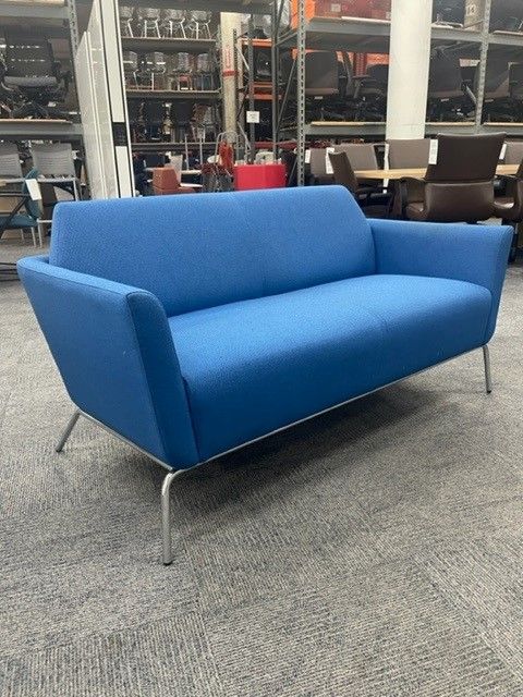 Blue Love Seat Sofa