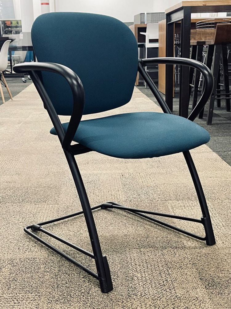 Steelcase Ally Multi Purposed Side Chair (Blue/Black)