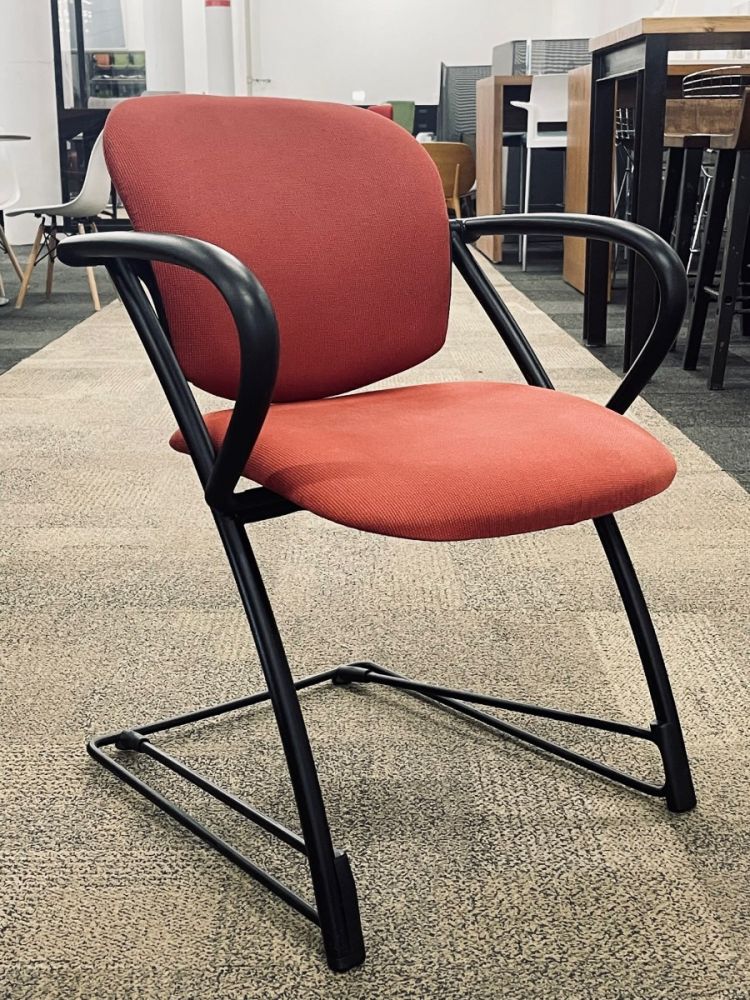 Pre-Owned Steelcase Ally Multi Purposed Side Chair (Red/Black)