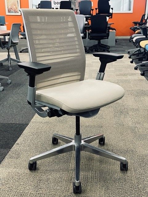 Steelcase Think Task Chair (Beige/Chrome)