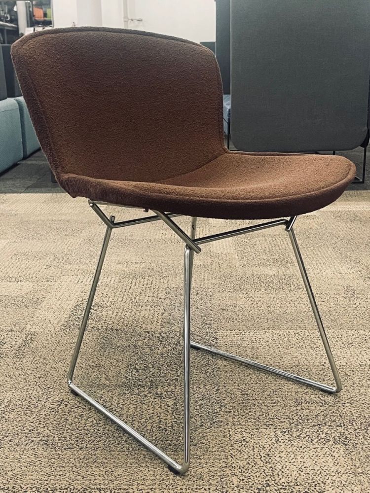 Knoll Bertoia Upholstered Side Chair (Brown)