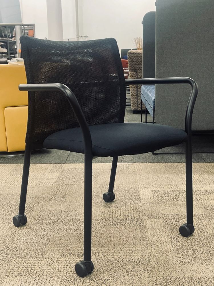 Steelcase Jersey Multi-Use Side Chair (Black/Black)