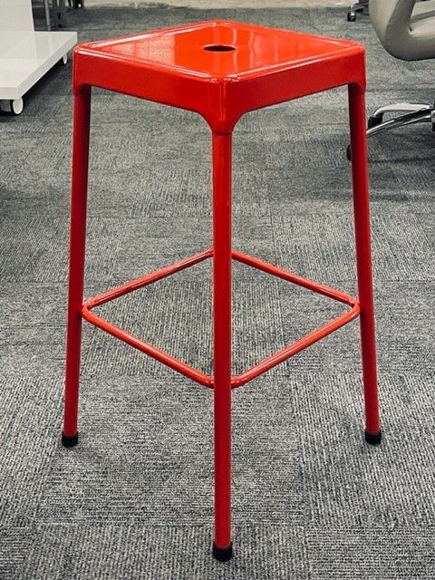 SAFCO Steel Bar Stool (Red) 