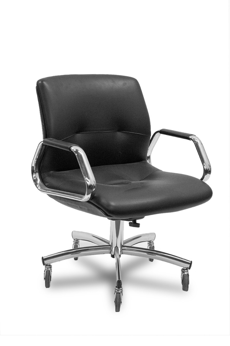 Steelcase 454 Series Conference Chair - Grey & Chrome - Surplus Office  Equipment